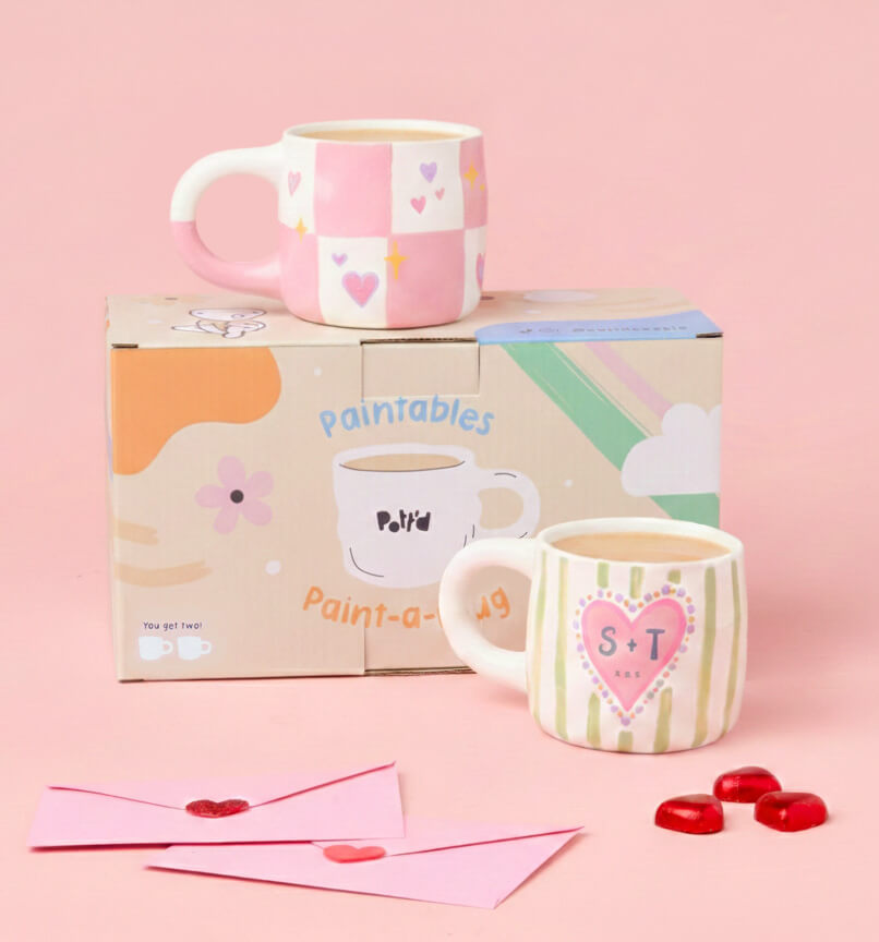 Pott'd Mug Painting DIY Pottery Painting Kit