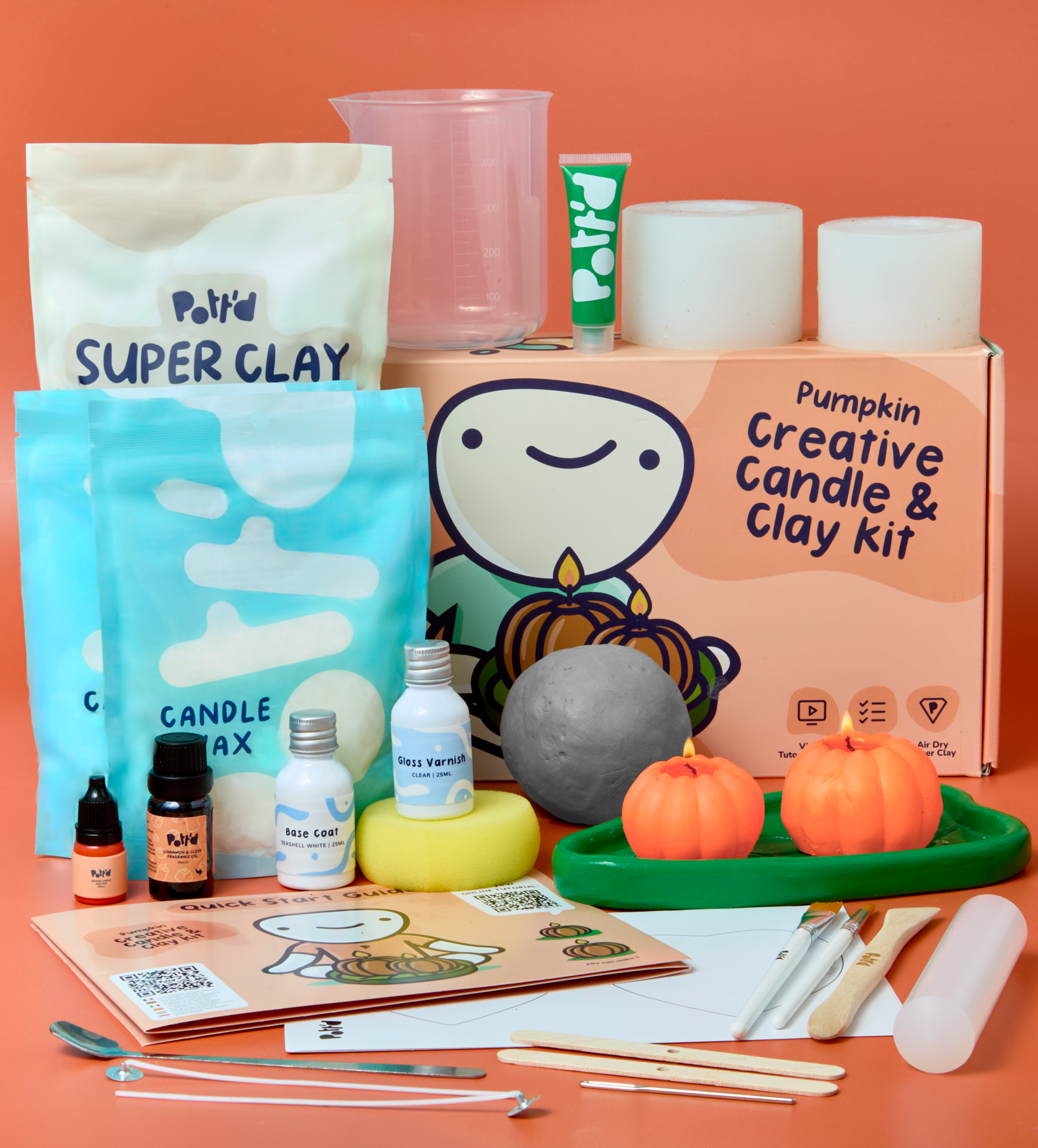 Pumpkin Creative Candle & Clay Kit – Pott'd US
