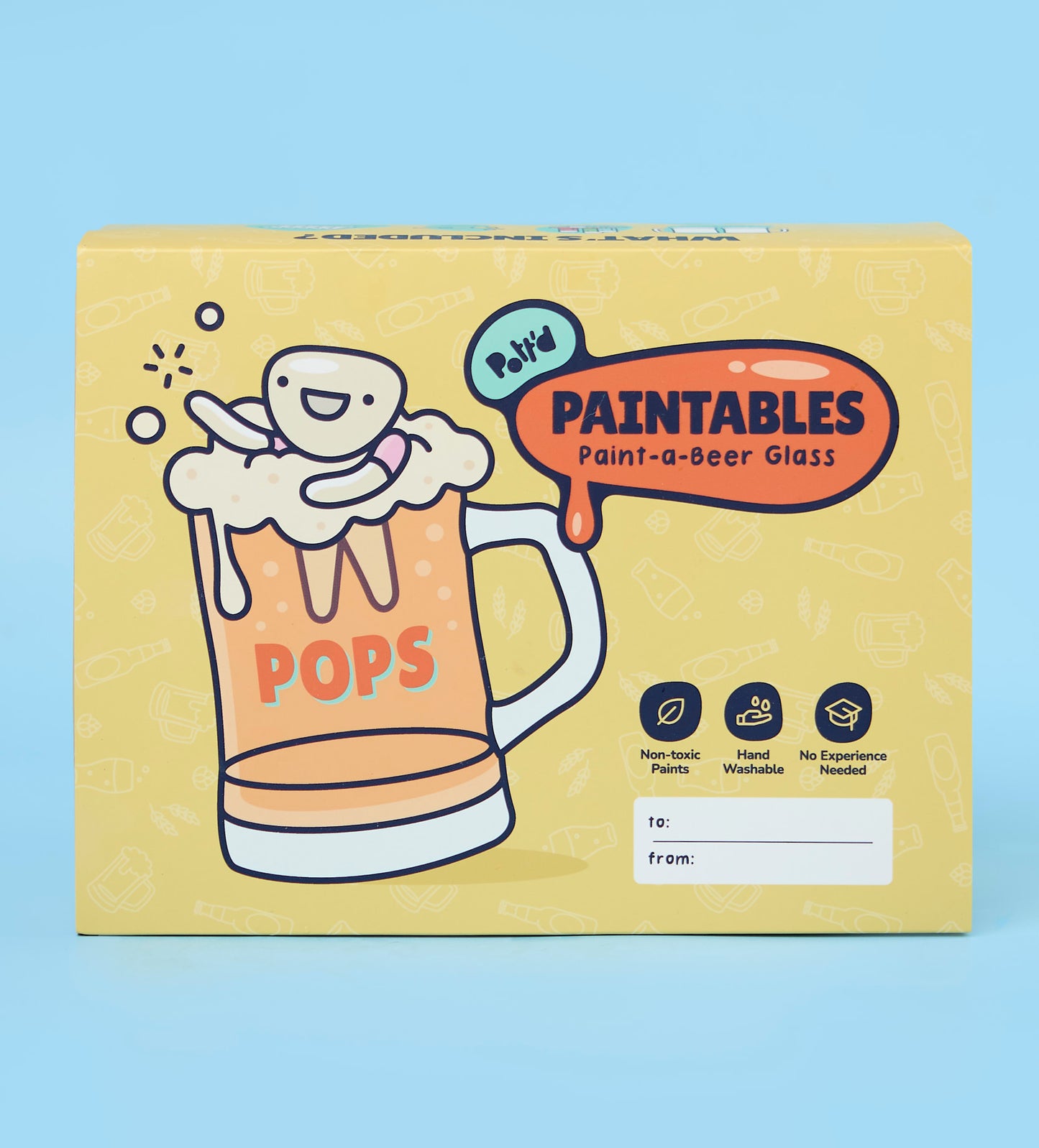 Father's Day Paint-a-Beer Glass