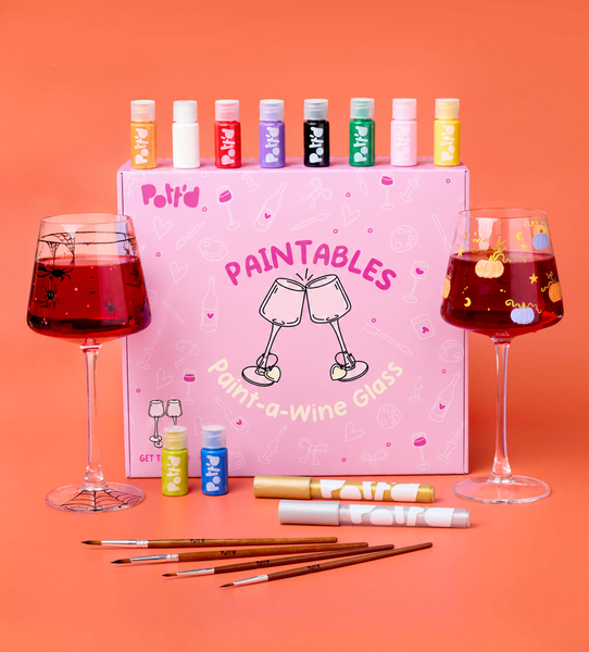 Halloween Wine Glass Painting Kit