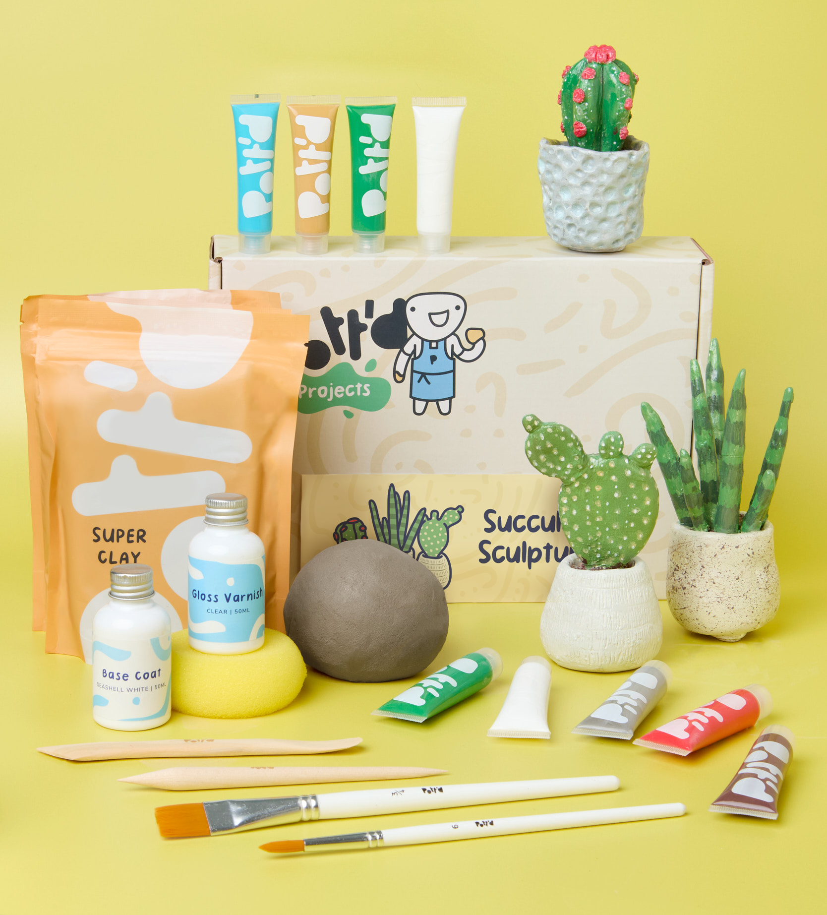 clay succulent kit Succulent Sculptures