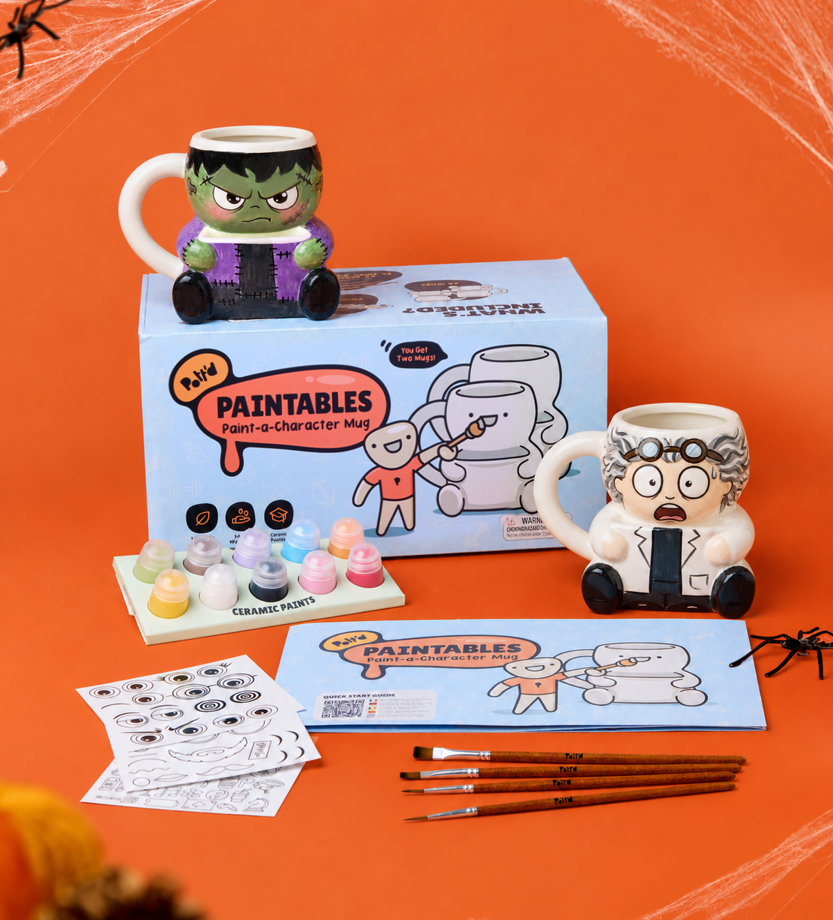 Halloween Paint-a-Character Mug x2