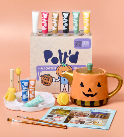 Spooky Sips: Halloween Paint-a-Tea Pot