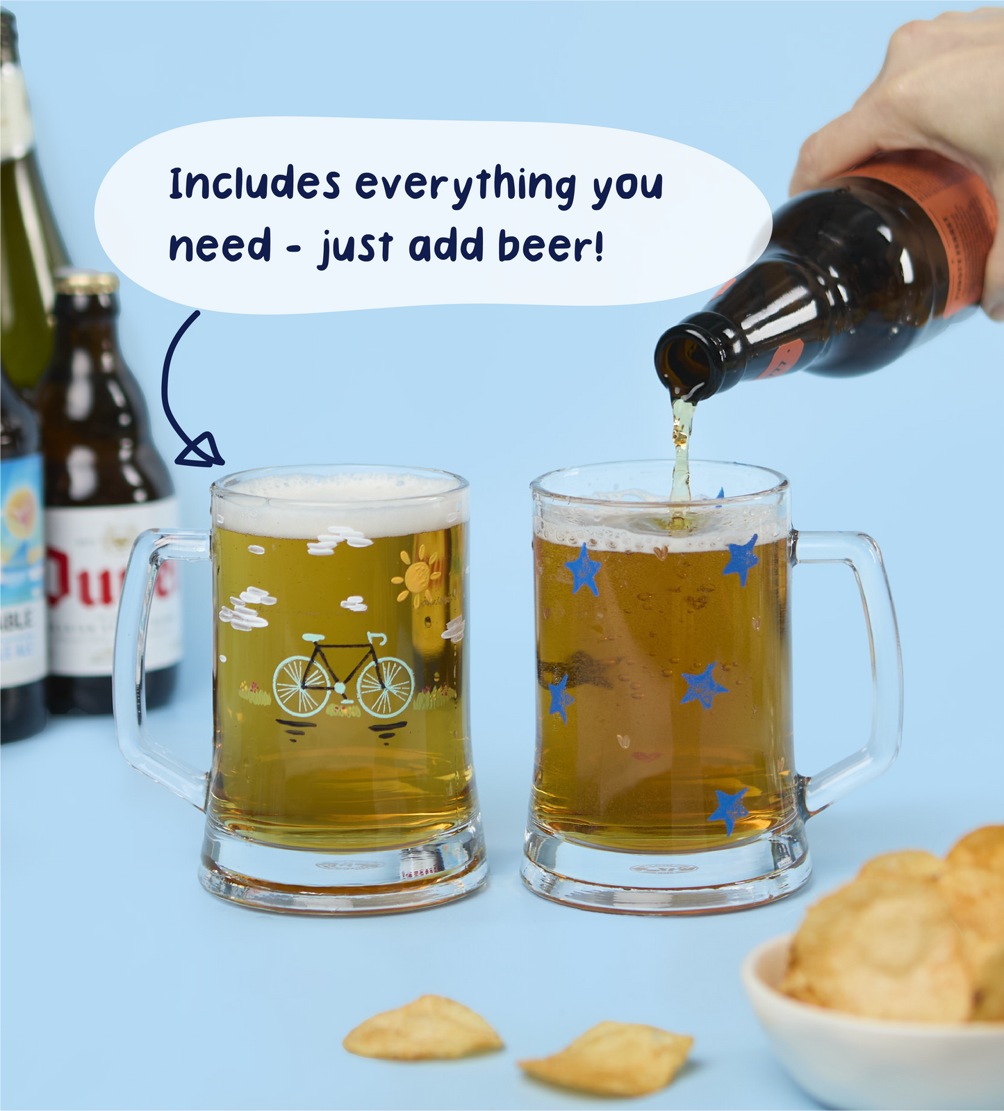 Paint-a-Beer Glass