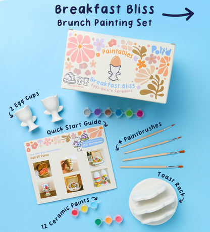 Paintables Mug, Breakfast Set & Vase Bundle