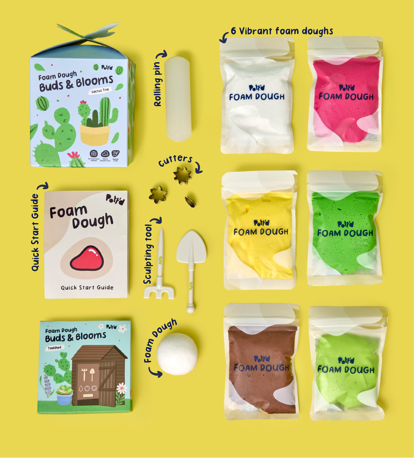 Buds & Blooms: Cacti Trio