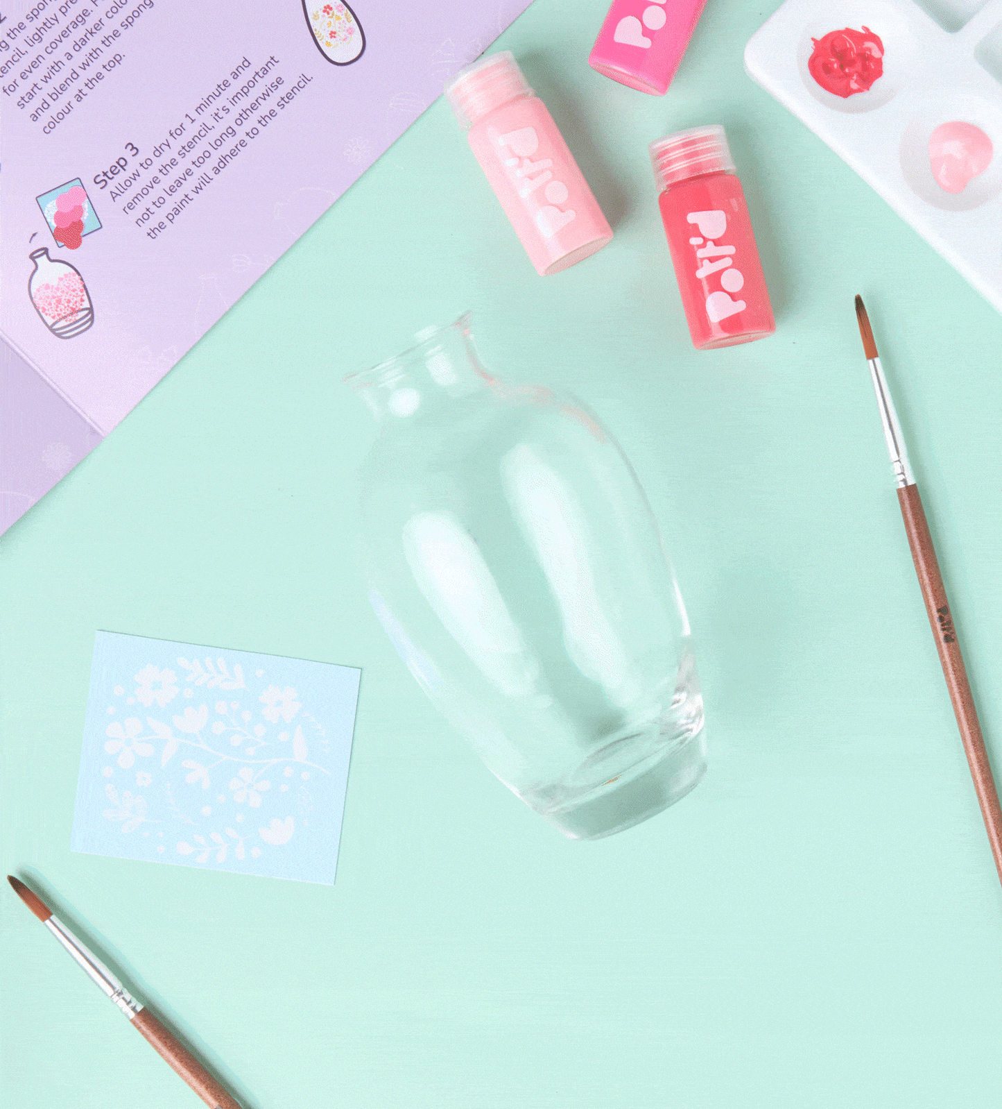 Paint-a-Glass Vase