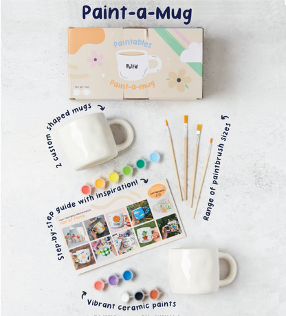 Paintables Mug, Breakfast Set & Vase Bundle