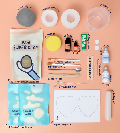 Pumpkin Creative Candle & Clay Kit