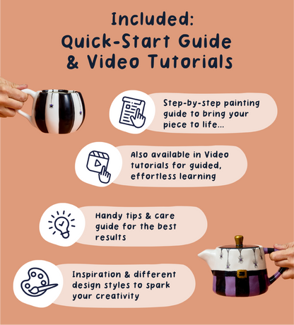 Halloween Pumpkin Paint-a-Mug x2