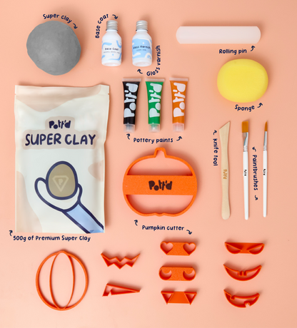 Pumpkin Coaster Clay Kit