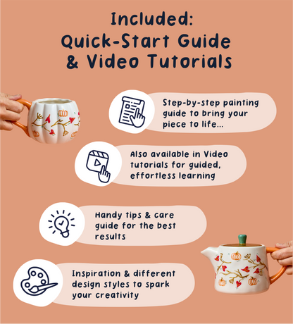 Pumpkin Paint-a-Mug x2