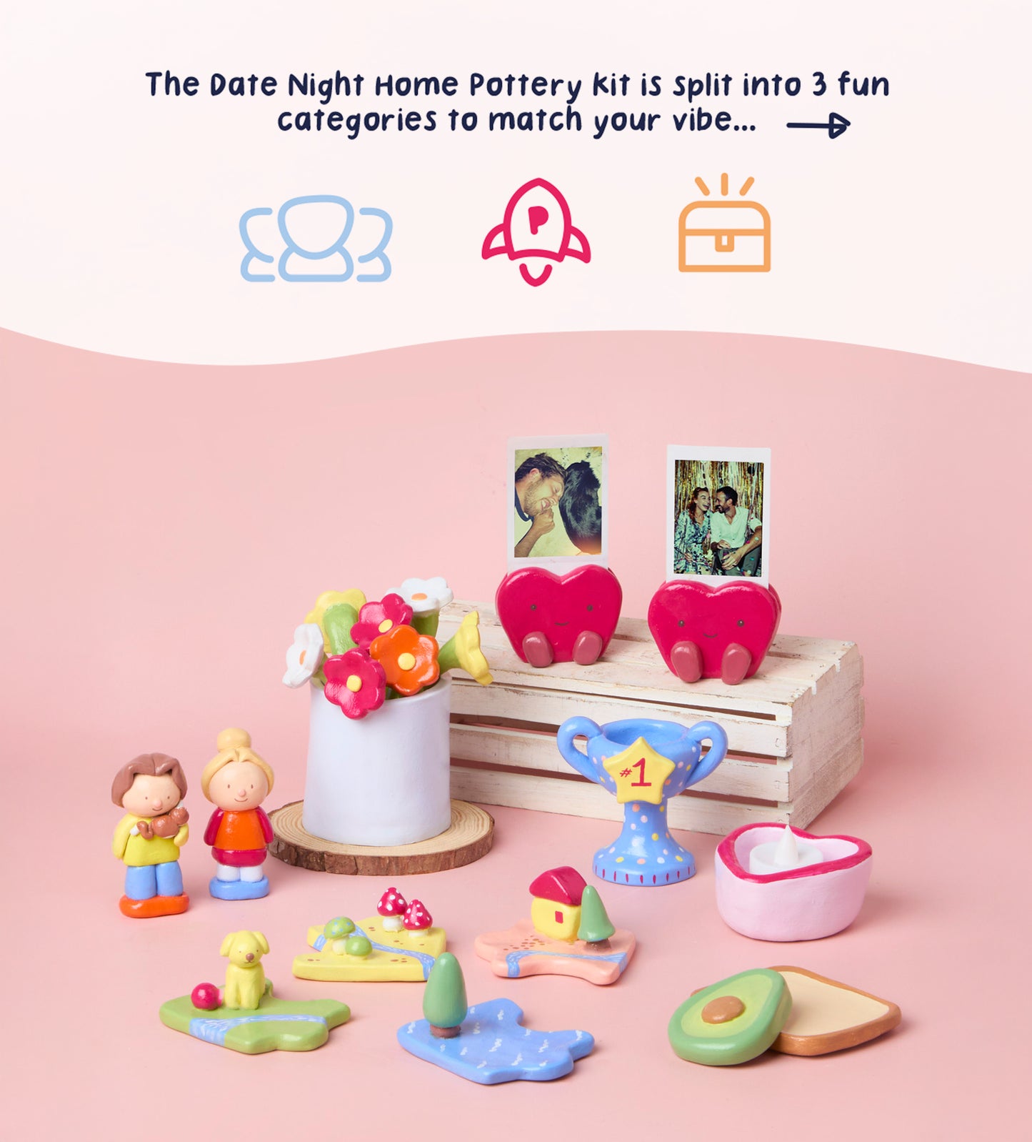 Date Night Home Pottery Kit