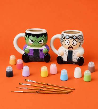 Halloween Paint-a-Character Mug x2