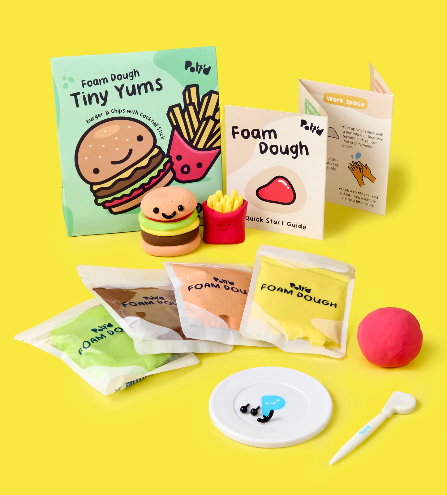 Tiny Yums: Burger & Chips