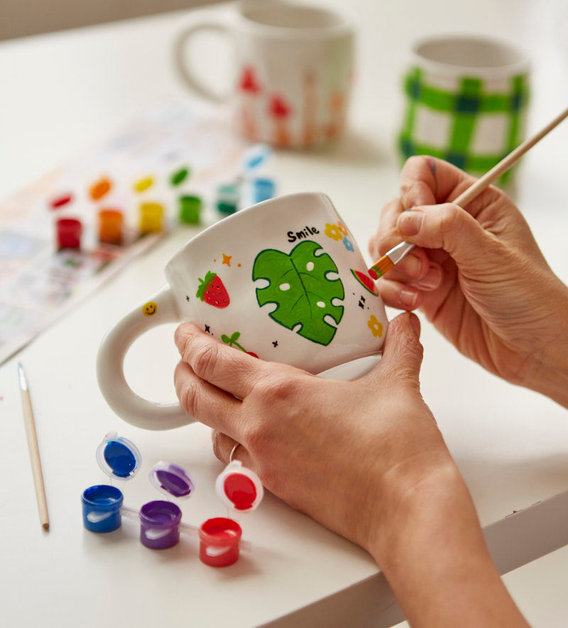 Mugs & Wine Glass Painting Bundle