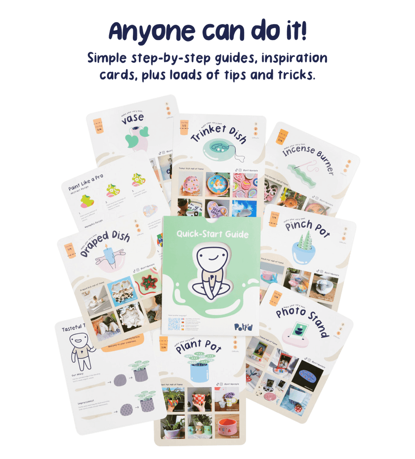 Pottery Kit Air Dry Clay Pott'd