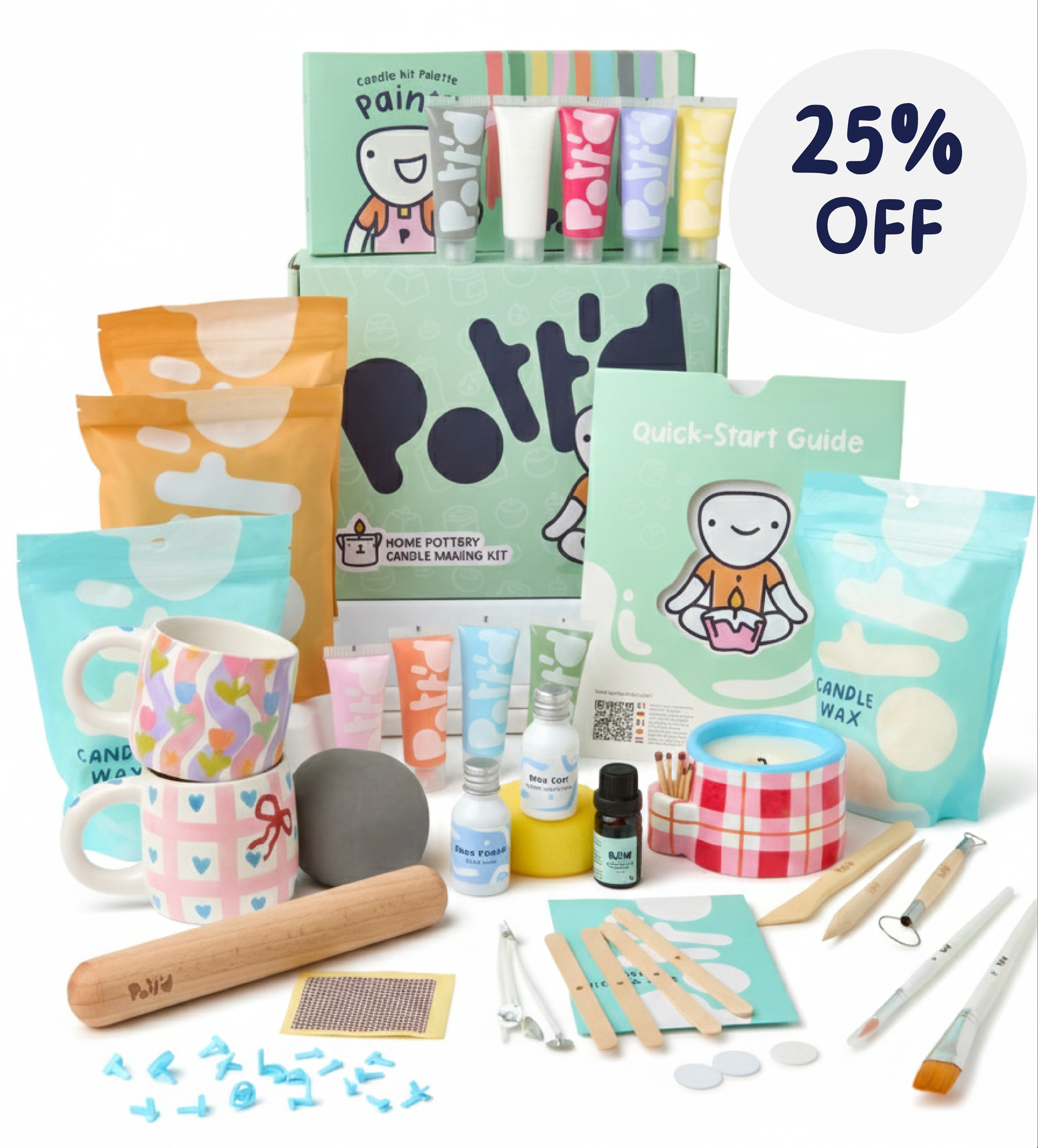Mug & Pottery Candle Bundle - Image 1