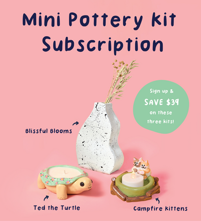 Home Pottery Mini Kit Subscription