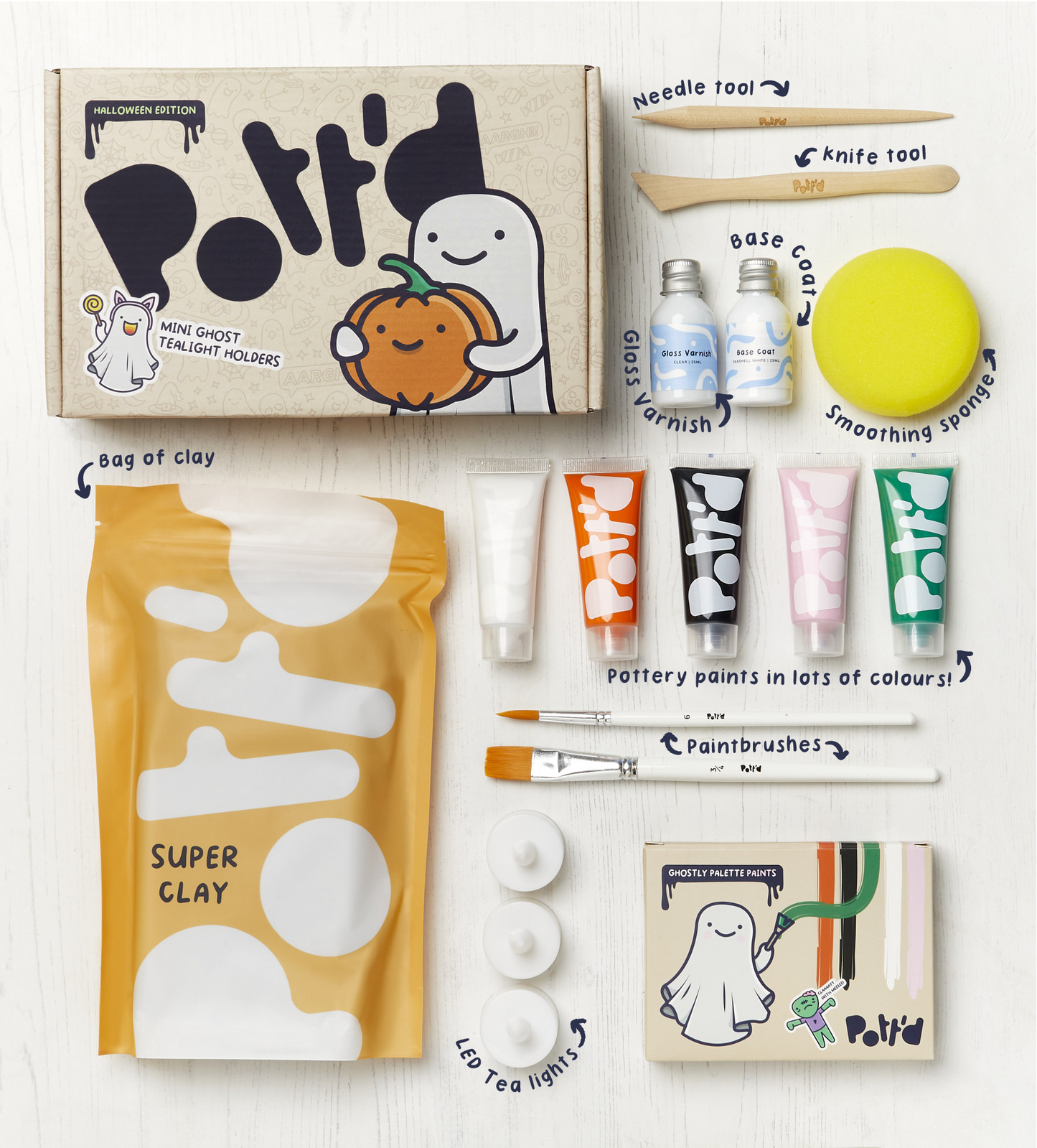 Halloween Mini Ghost Tealight Holders