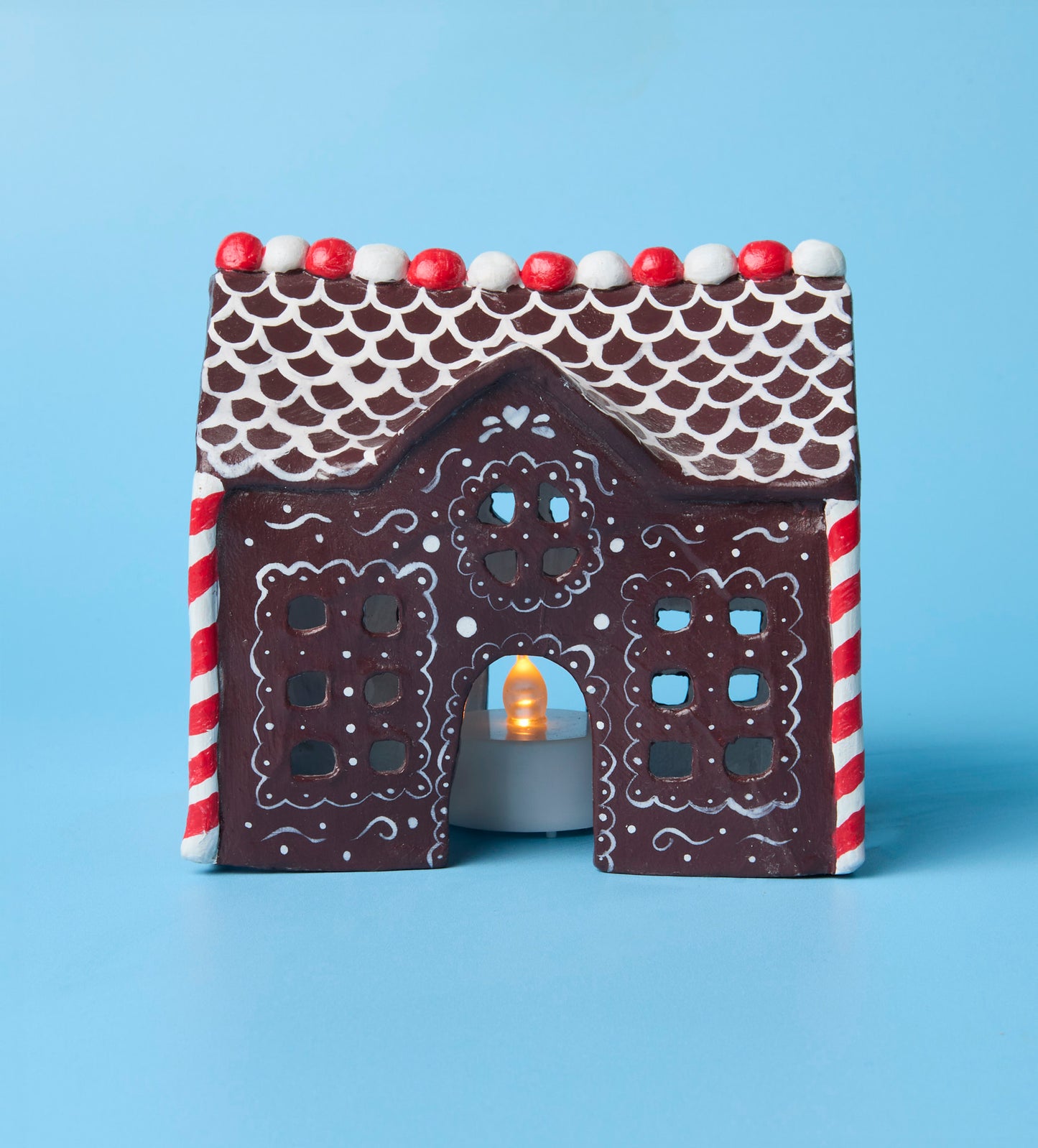 Gingerbread Tealight House