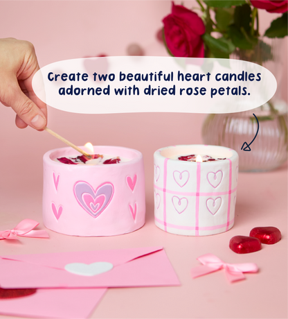 Red Rose Creative Candle & Clay Kit