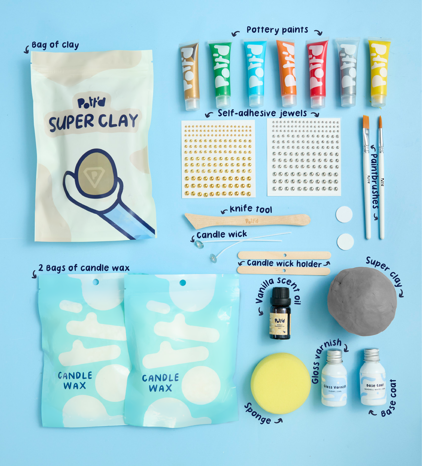 Diwali Candle & Clay Kit