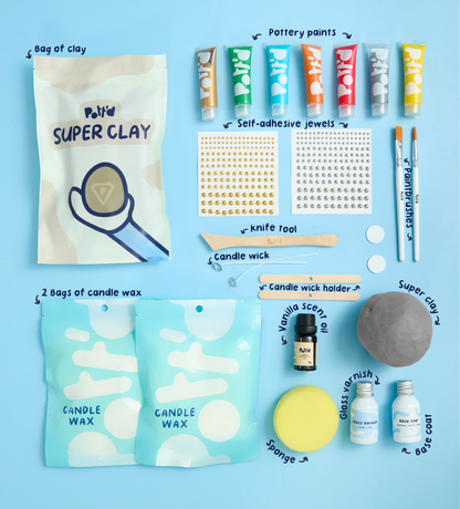 Diwali Candle & Clay Kit