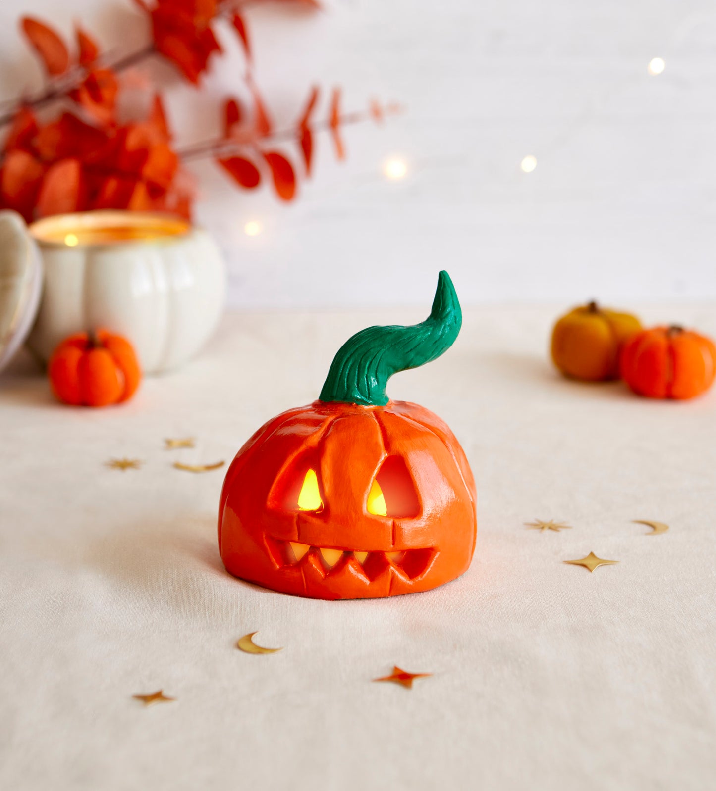 Halloween Pumpkin Tealight Holder