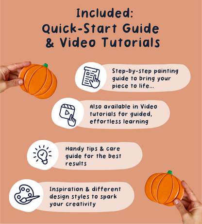 Pumpkin Coaster Clay Kit