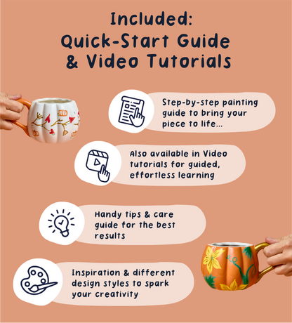 Pumpkin Paint-a-Mug x2