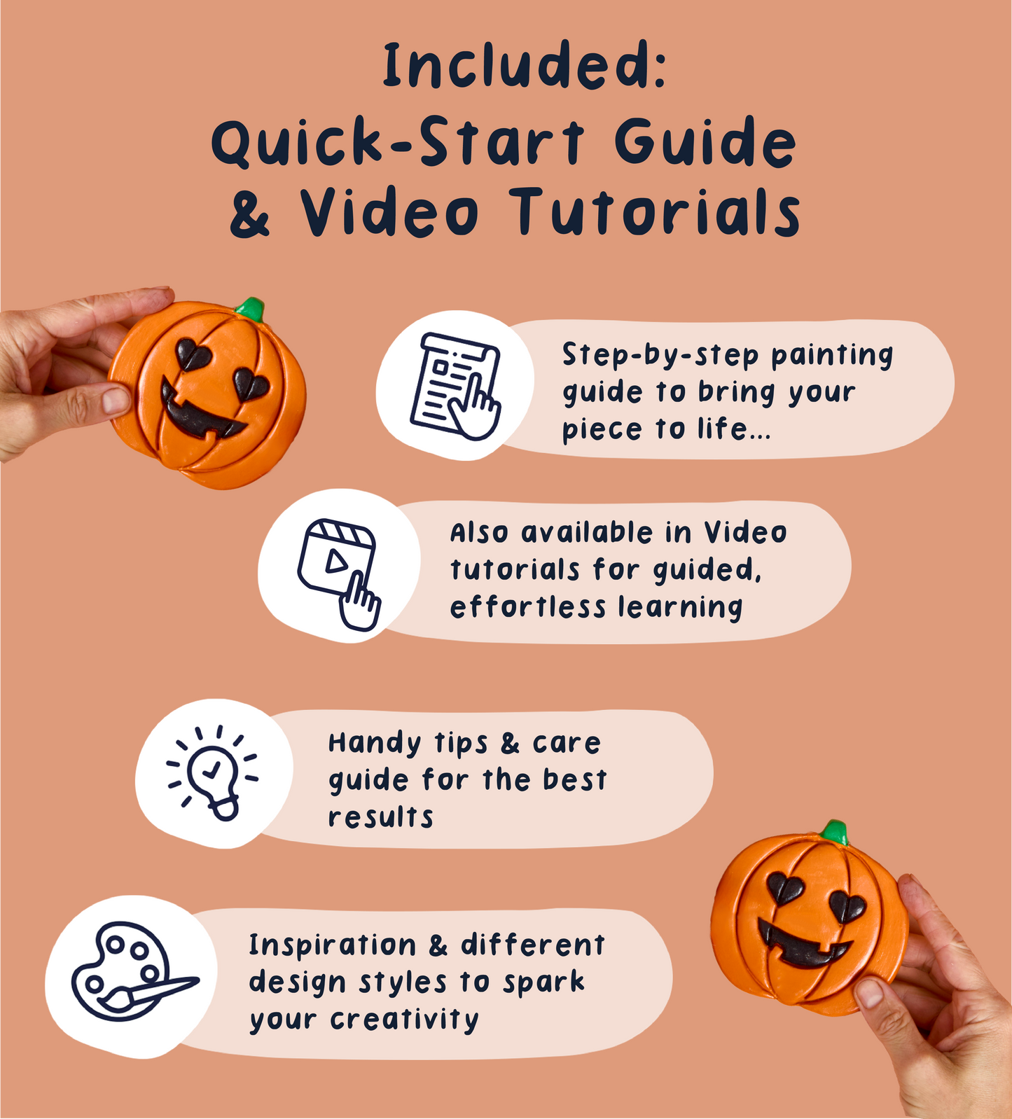 Pumpkin Coaster Clay Kit