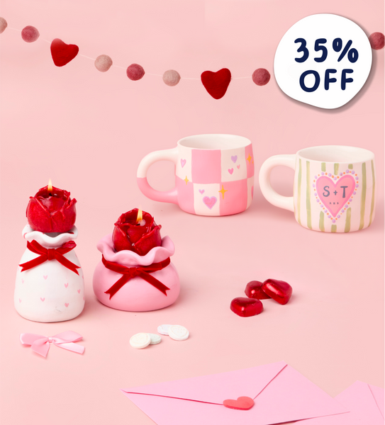 Red Rose Candle & Mug Bundle